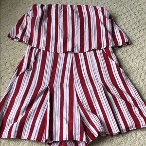 Striped Impeccable Pig Romper